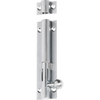 Barrel Bolt Satin Chrome L100xW25mm Bolt 7.5mm in Satin Chrome