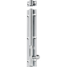 Traditional Tradco Barrel Bolt in black finish, showing the secure sliding mechanism for door or window security.