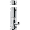 Barrel Bolt Chrome Plated L75xW25mm Bolt 7.5mm in Chrome Plated