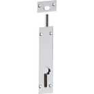 Barrel Bolt Reverse Chrome Plated L150xW32mm in Chrome Plated