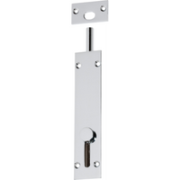 Barrel Bolt Reverse Chrome Plated L150xW32mm in Chrome Plated