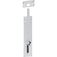 Barrel Bolt Reverse Satin Chrome L150xW32mm in Satin Chrome