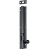 Barrel Bolt Long Throw Matt Black L150xW25mm Throw 30mm in Matt Black