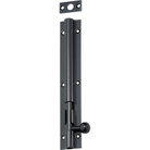 Barrel Bolt Long Throw Matt Black L150xW25mm Throw 30mm in Matt Black