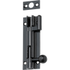 Barrel Bolt Offset Matt Black L75xW25mm in Matt Black