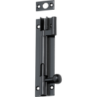 Barrel Bolt Offset Matt Black L100xW25mm in Matt Black