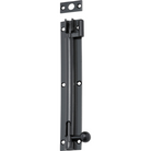 Barrel Bolt Offset Matt Black L150xW25mm in Matt Black
