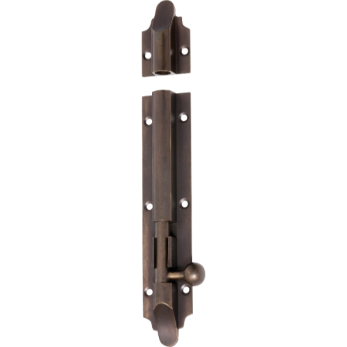 Barrel Bolt Victorian Antique Brass L150xW32mm Bolt 9mm in Antique Brass