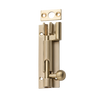 Barrel Bolt Offset Satin Brass L75xW25mm in Satin Brass