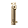 Barrel Bolt Offset Satin Brass L100xW25mm in Satin Brass