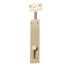 Barrel Bolt Reverse Satin Brass L150xW32mm in Satin Brass