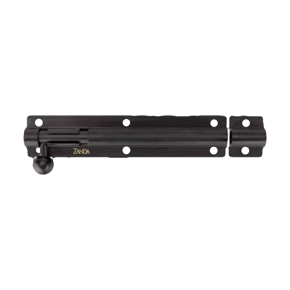 Zanda Straight Barrel Bolt - 150mm — Black