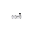 Zanda Straight Barrel Bolt 150mm in silver finish, showing the sturdy metal latch and mounting plate for secure door fastening