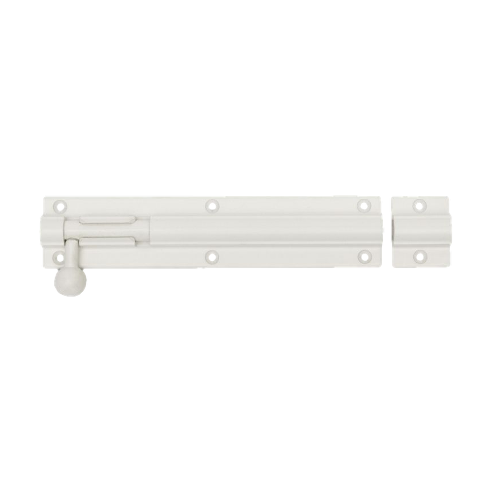Zanda Straight Barrel Bolt - 150mm — White