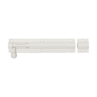 Zanda Straight Barrel Bolt - 150mm — White