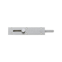 Zanda reverse barrel bolt in polished metal, mounted on a door for secure latch and locking functionality.