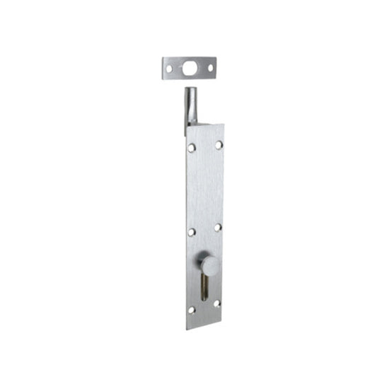 Satin Chrome Reverse Barrel Bolt, 150 x 31mm in Satin Chrome