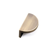 Momo Barrington Eclipse cabinet pull handle in dark bronze finish, sleek modern design for kitchen or bathroom cabinets.