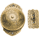 Turn Bell Ornate Polished Brass H125xW92mm in Polished Brass