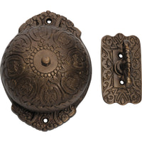 Turn Bell Ornate Antique Brass H125xW92mm in Antique Brass