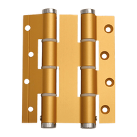 Justor DA120E Spring Hinge: Anodized Gold in Gold Anodised
