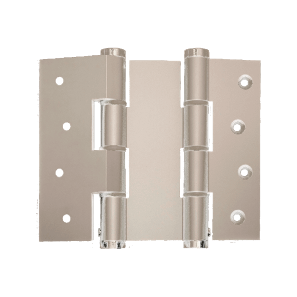 Justor DAW120 Wall Mnt Spring Hinge: SI in Silver Anodised