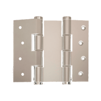 Justor DAW120 Wall Mnt Spring Hinge: SI in Silver Anodised