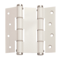 Justor DA120 Spring Hinge: WHT in White Powder Coat