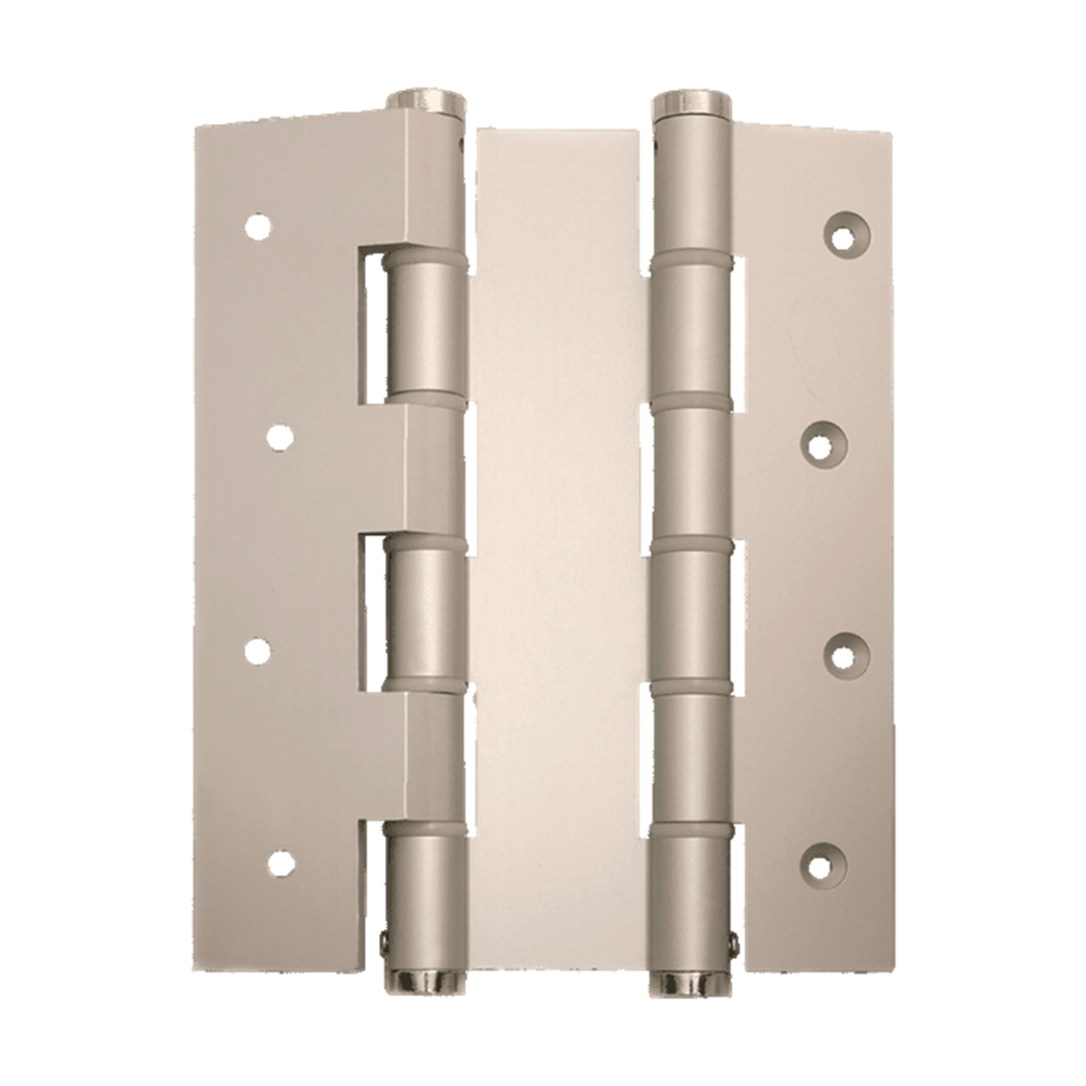 Justor DA180W Wall Mnt Double Action Spring Hinge: Silver in Silver Anodised
