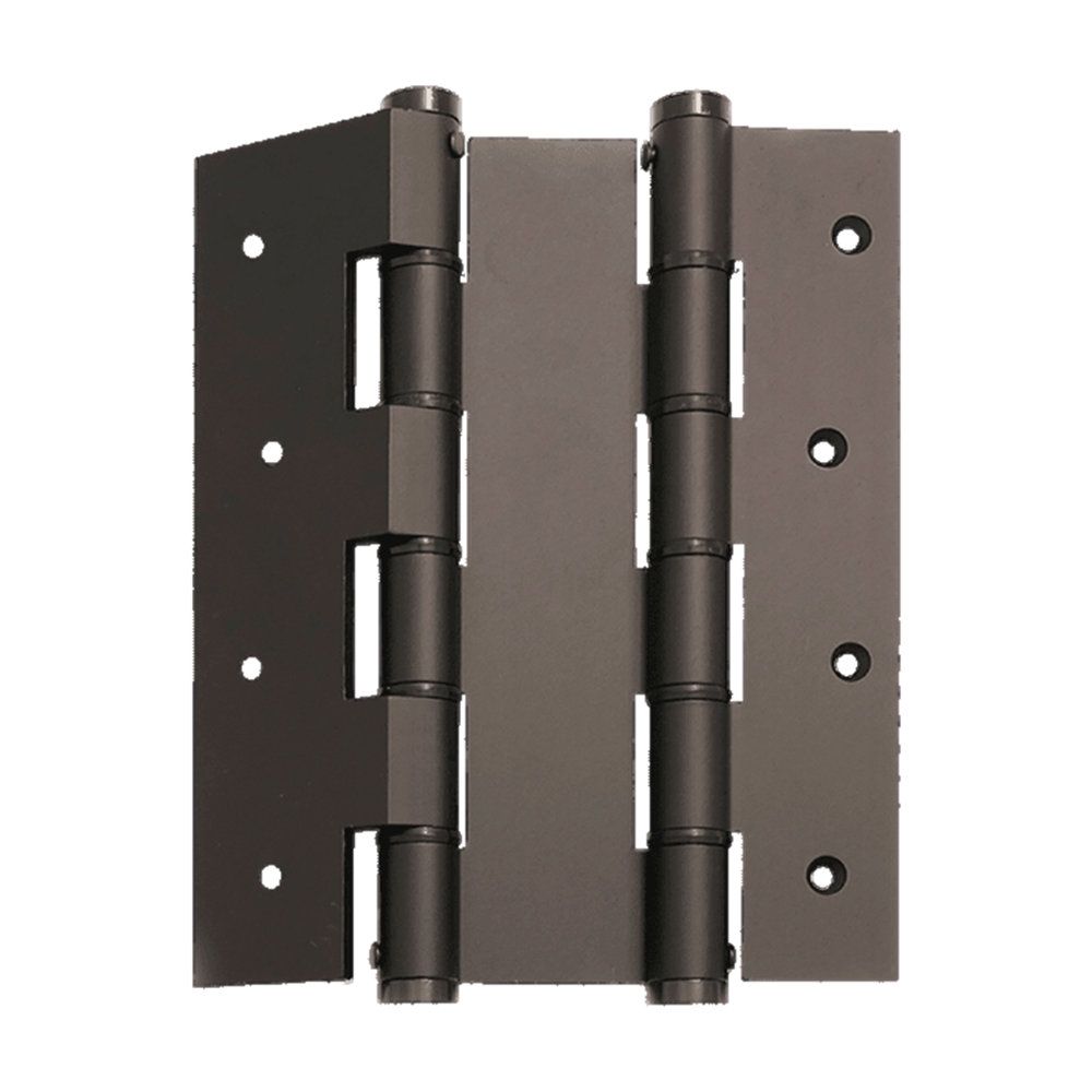 Justor DA180W Wall Mnt Double Action Spring Hinge: Black in Black Anodised