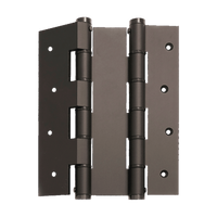 Justor DA180W Wall Mnt Double Action Spring Hinge: Black in Black Anodised