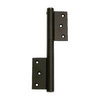 Justor MP Spring Hinge: BLK in Black Anodised