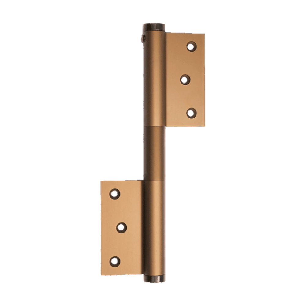 Justor MP Spring Hinge: BRONZE in Bronze Anodised