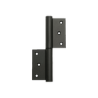 Justor MZ Spring Hinge: BLACK in Black Anodised