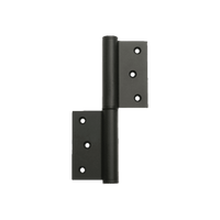 Justor MZ Spring Hinge: BLACK in Black Anodised