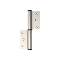 Justor MZ Spring Hinge: SILVER in Silver Anodised