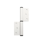 Justor MZ Spring Hinge: WHITE in White Anodised