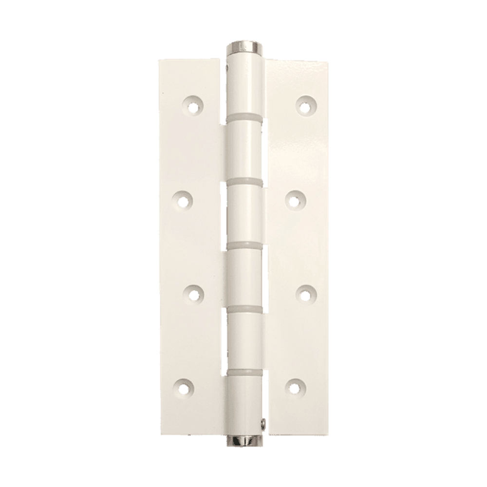Justor SA180 Spring Hinge: WHT in White Powder Coat
