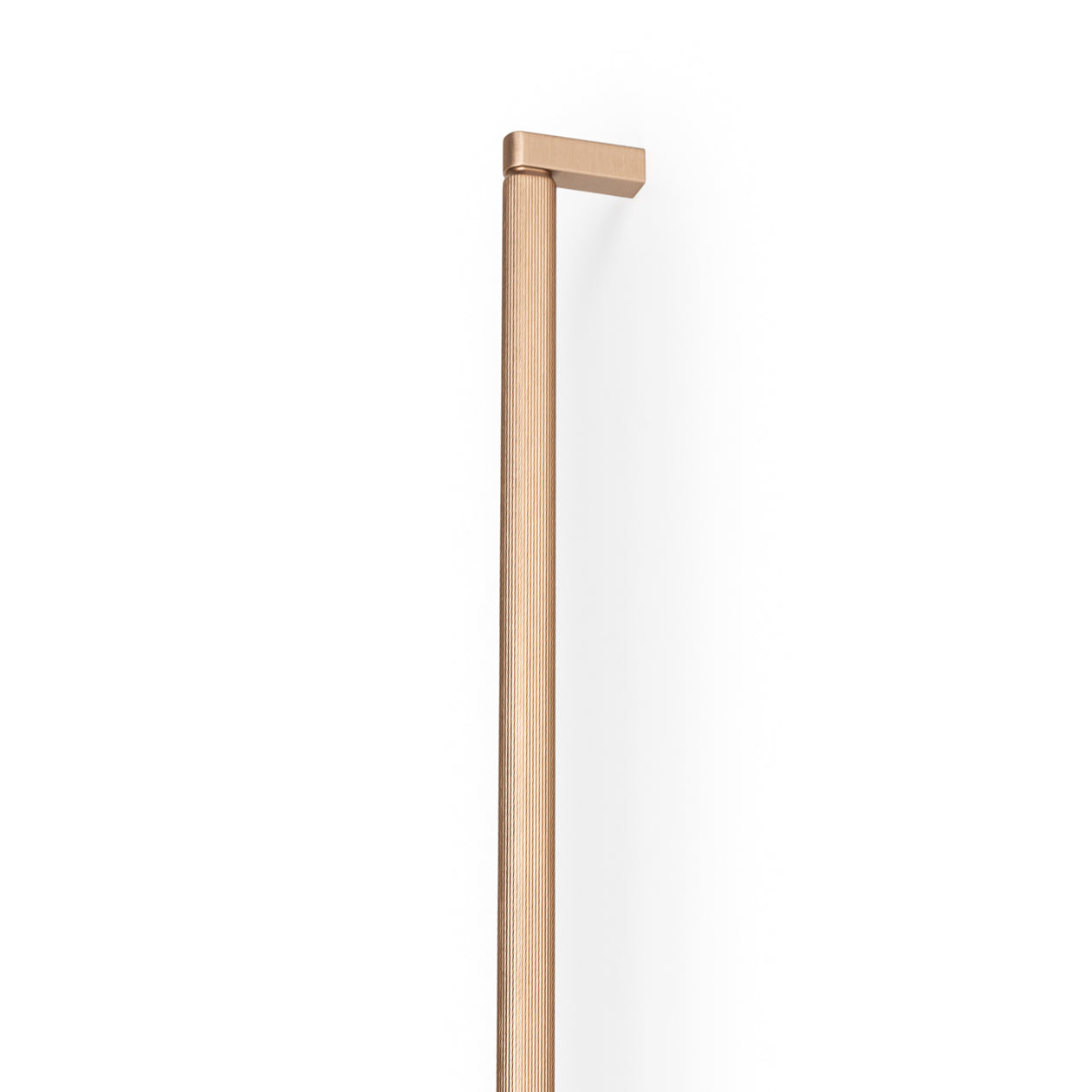Momo Brooklyn D Cabinet Pull Handle in bronze finish, featuring a sleek, modern design for kitchen or furniture drawers.