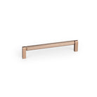 Momo Brooklyn D cabinet pull handle in bronze finish, curved metal handle for kitchen or furniture drawers and cabinets.