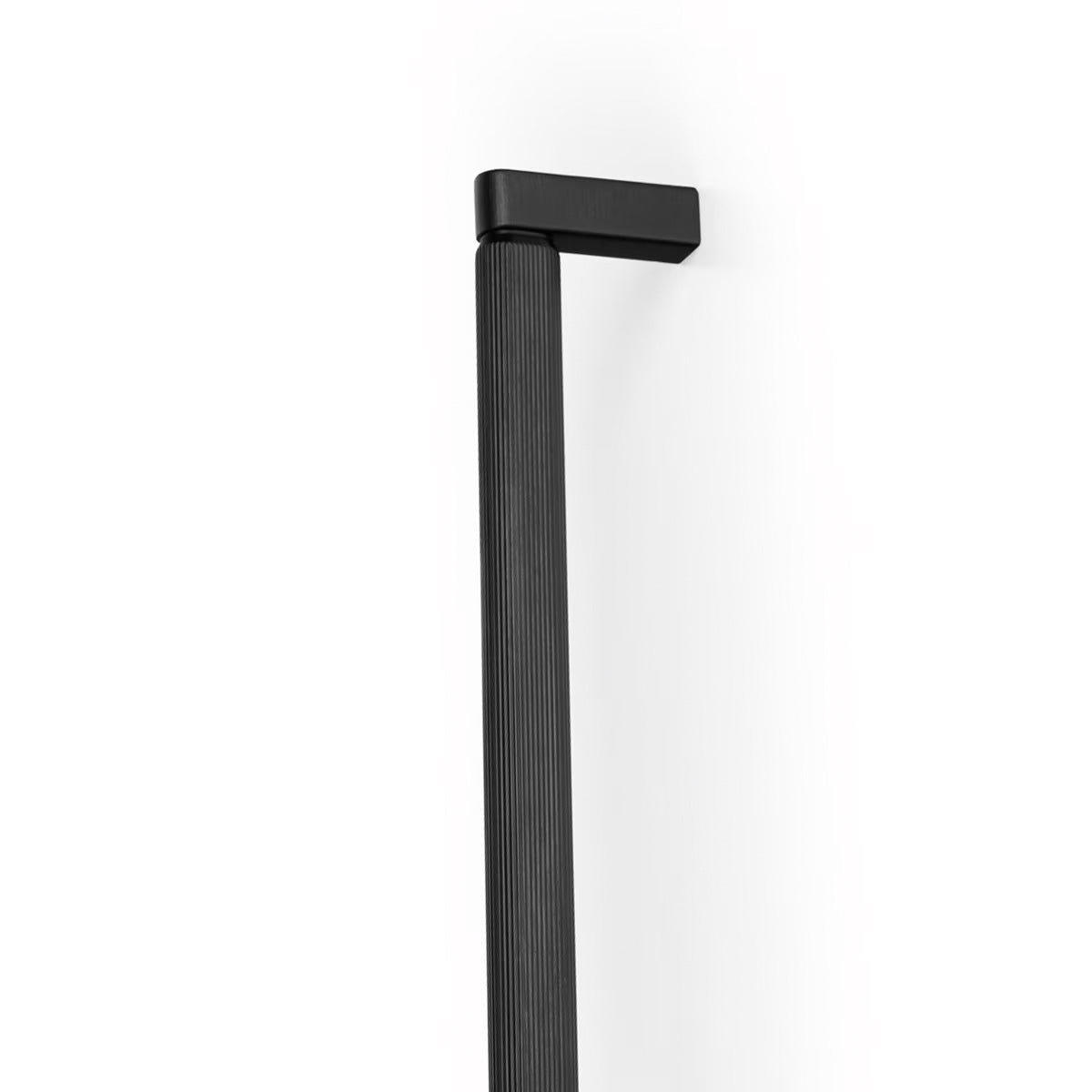 Momo Brooklyn Big D cabinet pull handle in black finish, featuring a durable metal design for kitchen or furniture drawer use.