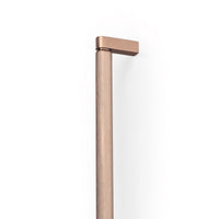 Momo Brooklyn Big D cabinet pull handle in bronze finish, showing a sleek, sturdy metal design for furniture or cabinetry.