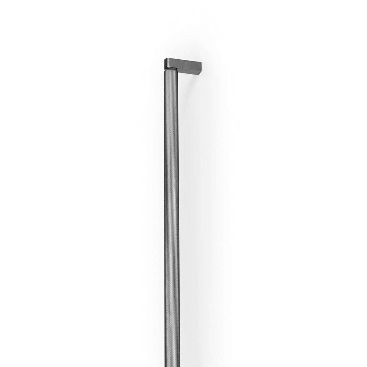 Momo Brooklyn Big D cabinet pull handle in matte black finish, showcasing its sturdy metal design and ergonomic grip.