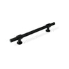 MOMO BELGRAVIA KNURLED 160MM SOLID BRASS BAR PULL MATT BLACK in Matt Black