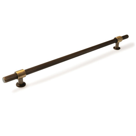 MOMO BELGRAVIA KNURLED 320MM SOLID BRASS BAR PULL BRONZE in Bronze