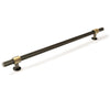 MOMO BELGRAVIA KNURLED 320MM SOLID BRASS BAR PULL DARK BRUSHED BRASS in Dark Brushed Brass