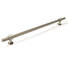 MOMO BELGRAVIA KNURLED 320MM SOLID BRASS BAR PULL DULL BRUSHED NICKEL in Dull Brushed Nickel