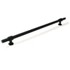 MOMO BELGRAVIA KNURLED 320MM SOLID BRASS BAR PULL MATT BLACK in Matt Black