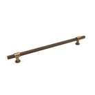 Momo Belgravia knurled appliance pull handle in bronze finish, showing textured metal surface and sleek design for cabinets or drawers.