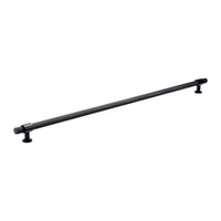 Momo BELGRAVIA 800mm knurled solid brass pull handle mounted on a door or drawer, showcasing its textured surface.